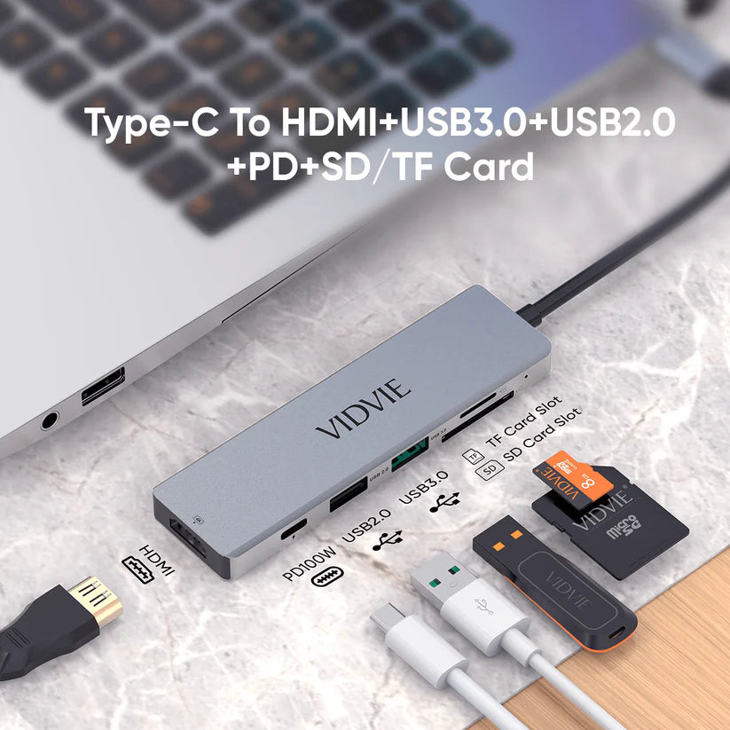 Vidvie 6-IN-1 HUB Docking Station
