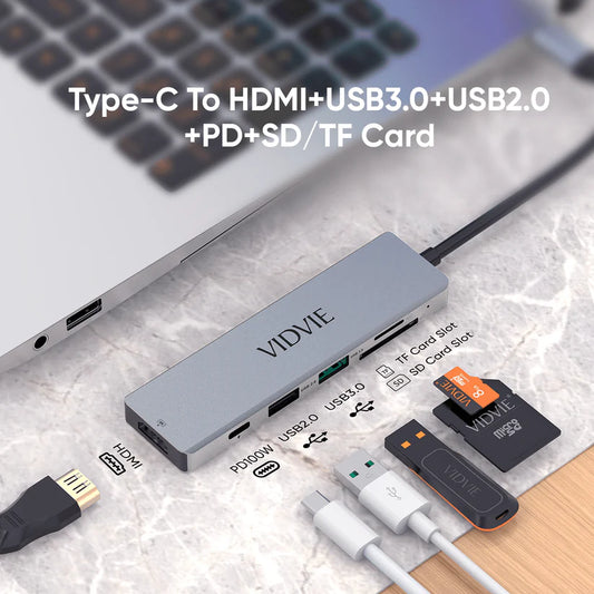 Vidvie 6-IN-1 HUB Docking Station