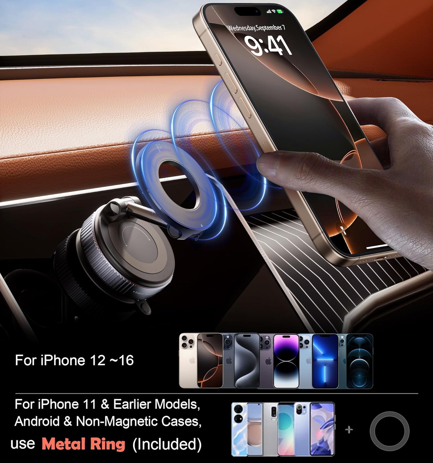 Vacuum MagSafe Phone Holder