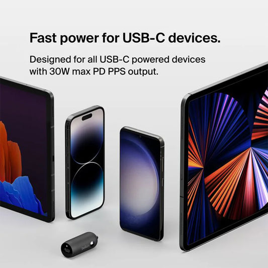 Belkin BoostCharge 30W USB-C Car Charger - My Store