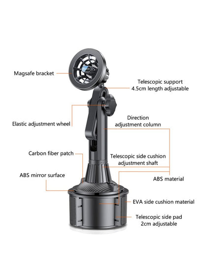 Yesido Car Cup Holder Mount MagSafe Phone Stand